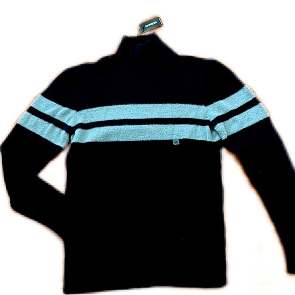 Express Black and grey turtleneck sweater Size XS